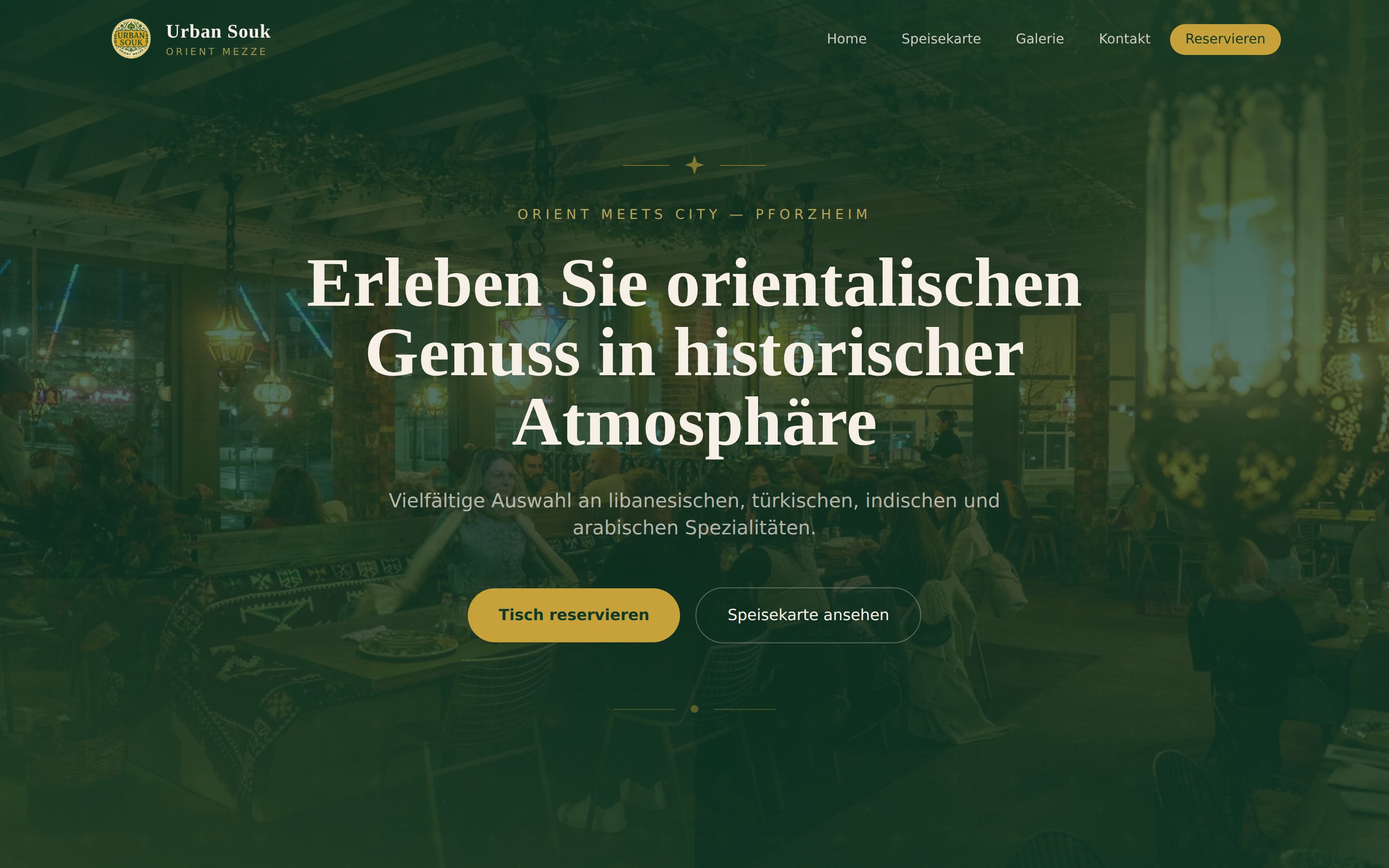 Urban Souk website homepage, built by Build Beyond Hightech